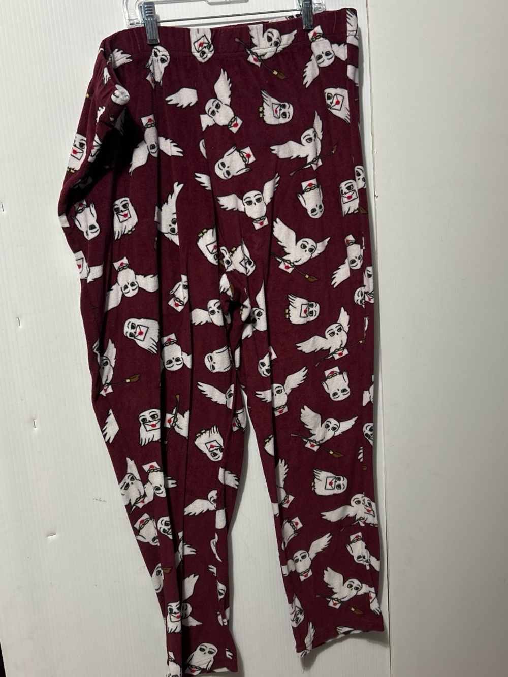 Women's Maroon Ghost Print Pajama Pants